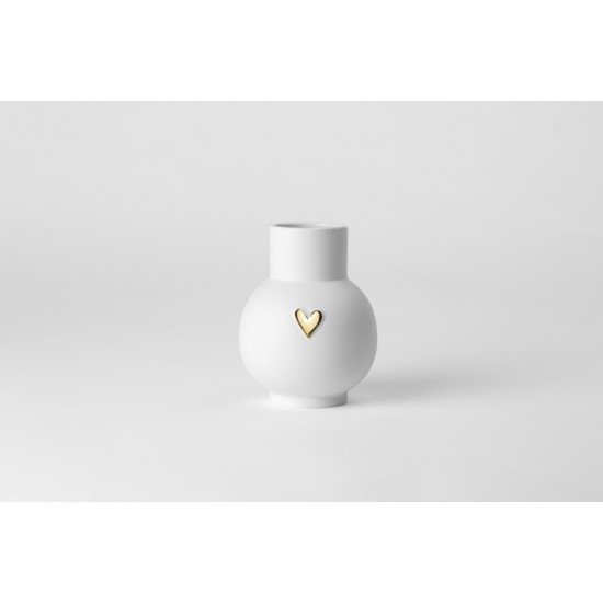 Ballvase Heart Gold