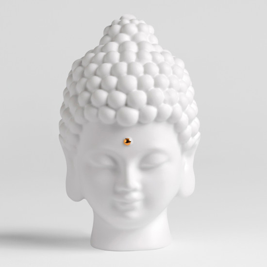 Zen Spirit Buddha Figure Head Dia:10cm H:15cm