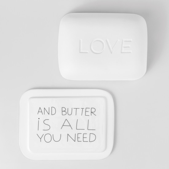 Butter Dish Love 14,5x11x5,5cm