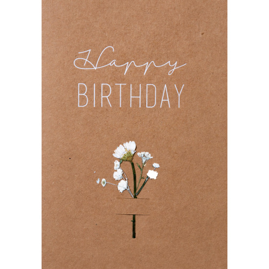 Flower card Happy Birthday