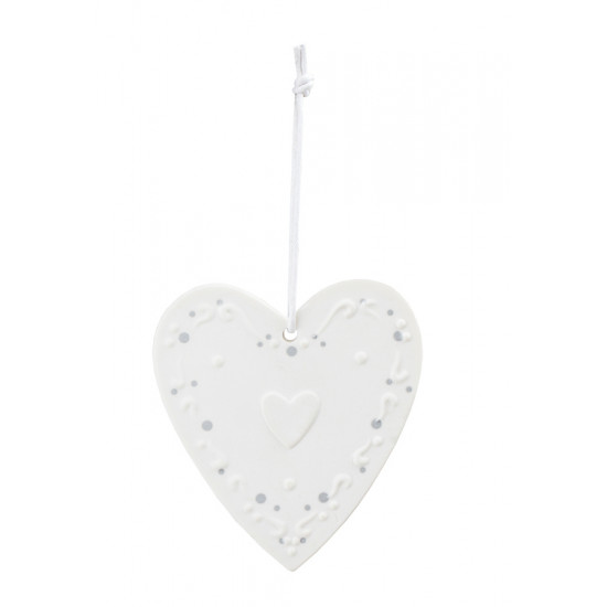 Porcelain hanger heart