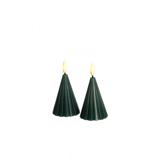 Laura Tree, 2 pcs. Ø5,7x8cm, green