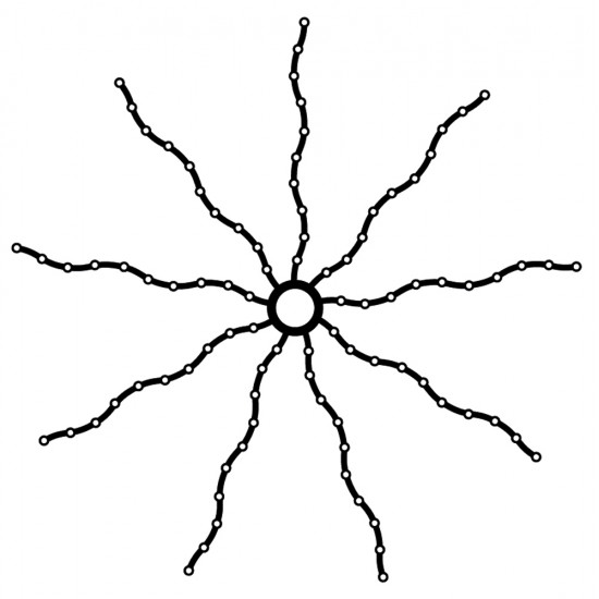 Top-Line Tree Drop Down, Slow flash 189 LED