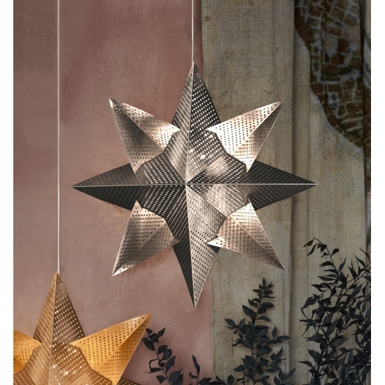 Lene Metal Star Ø33cm Silver